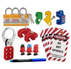 Asian Loto Small Lockout Tagout kit ALC-SKT1 With Padlock Hasp Tag & MCB Lockout With Pen