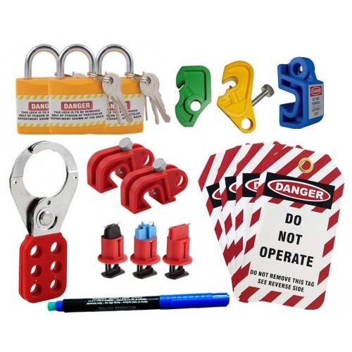 Asian Loto Small Lockout Tagout kit ALC-SKT1 With Padlock Hasp Tag & MCB Lockout With Pen