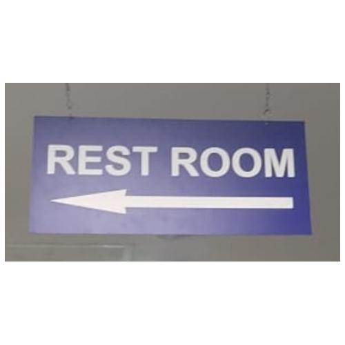 Sunboard Rest Room Signage Foam Type Size: 457x190mm Thickness: 5mm