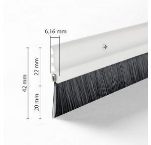 Deco Door Seal With Nylon Brush 1 Mtr