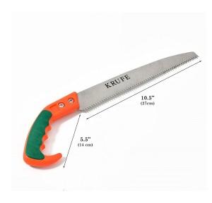 Krufe Pruning Saw Aari PVC Handle Blade Length 10.5 inch 4500 RPM 10Lx20Wx10H cm Razor Sharp Blade Comfortable Grip Handle 210g