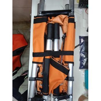 Multicare Foldable Stretcher MSP-1422 Four Fold Size L215xW54xH15 CM Load Bearing 160 Kg Aluminum With Patient Holding Strap