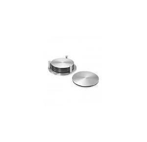 Coaster Round With Stand SS202 Stainless Steel 3.25 Inch