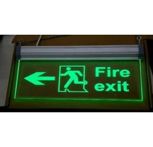 Right Side Led Fire Exit Signage Acrylic 12 X 6 Inch Thickness 8 MM