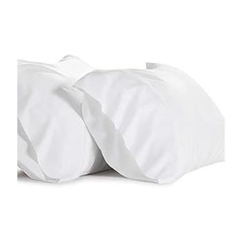 Pillow Polyfill TC250  500gm with Cotton Pillow Cover 17x27 inch White Color
