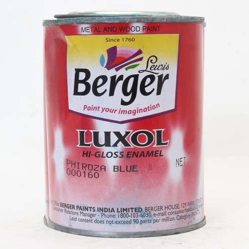 Berger Enamel Paint High Gloss 1 Ltr Phiroza Blue