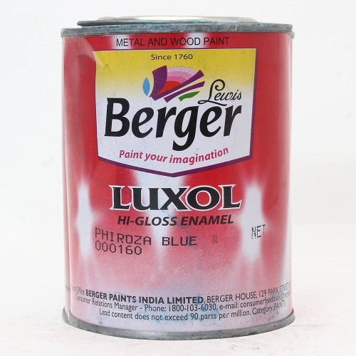 Berger Enamel Paint Luxol High Gloss 1 Ltr Blue