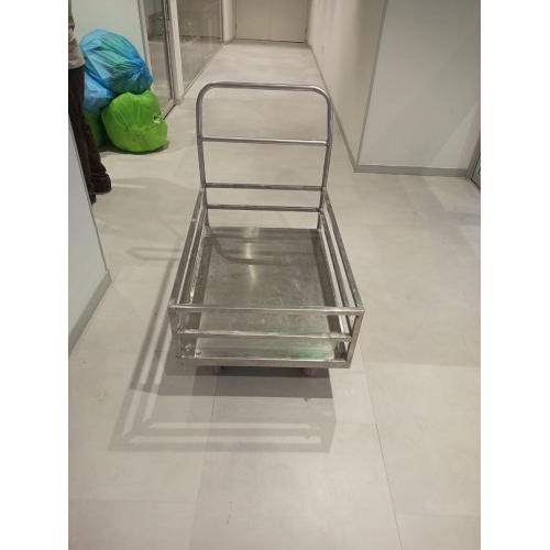 Platform Trolley With 4 Side Support Railing Dimension 2 x 3 Feet Weight Capacity Upto 500 Kg Stainless Steel 202 14 Gauge 2mm Sheet