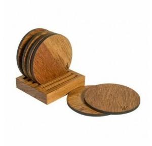 Coaster Round Steam Beech 8cm