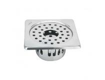 Praksah Floor Drain Square With Cockroach Trap 5x5 Inch 304 Grade Stainless Steel With 1 Hole