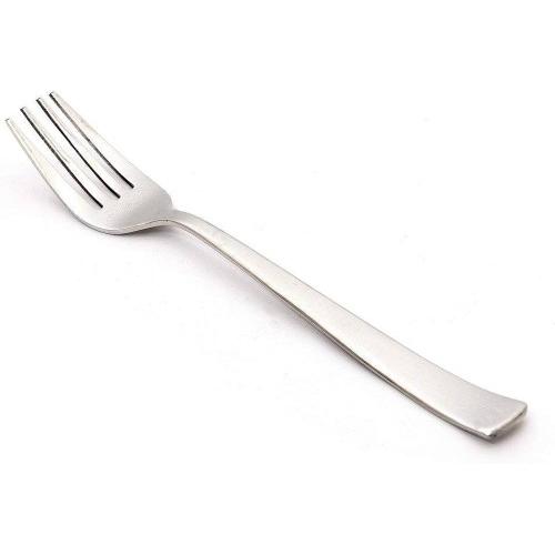 Dessert Fork Impress Silver Stainless Steel 18 CM 14 Gauge