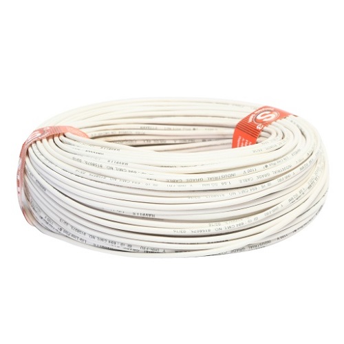 Havells 1.5 Sqmm 1 Core Life Line S3 FR PVC Insulated Industrial Cable WHFFDNWL11X57 180 mtr (White)