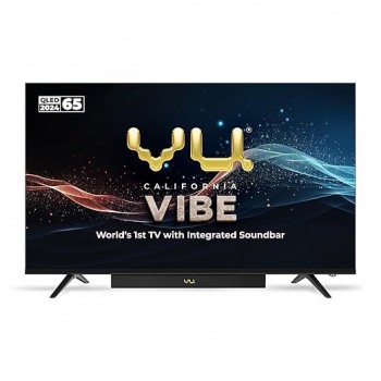 Vu 4K Google TV 65VIBE 164 CM (65 Inch) Vibe Series QLED 60 Hz (Black)