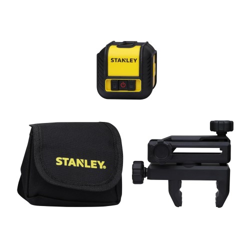 Stanley Cubix Red Beam Cross Line Laser  STHT77498 Level with 2xAA Batteries Yellow & Black