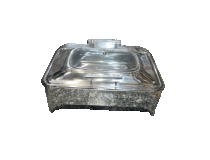 Buffet Food Warmer Chafing Dish Electric SS With Glass Lid Capacity 9 Ltr
