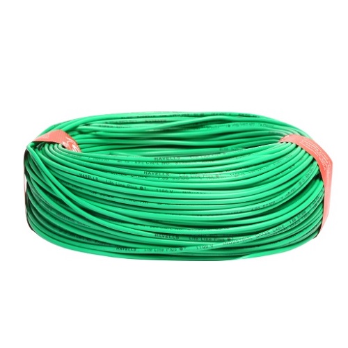 Havells 4 Sqmm 1 Core Life Line S3 FR PVC Insulated Industrial Cable, 90 mtr (Green)