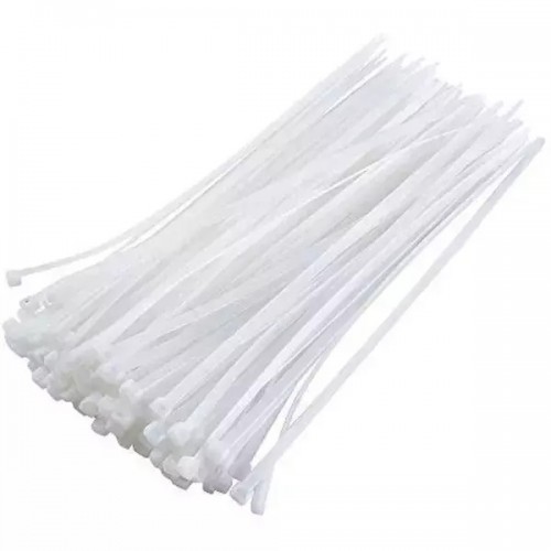 Stronger Cable Tie Nylon 400x4.5mm White Pack of 100