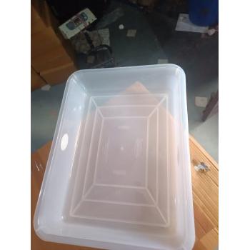 Tray For Water Dispenser Transparent Plastic L23xW17xH5 Inch Approx