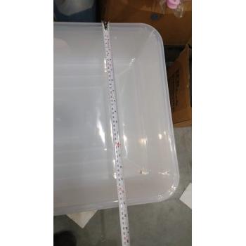 Tray For Water Dispenser Transparent Plastic L23xW17xH5 Inch Approx