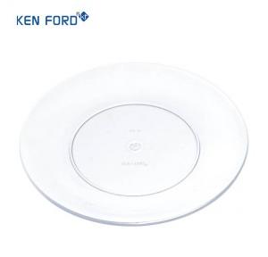Kenford Plate RP 8 Round Half Polycarbonate 8 Inch White