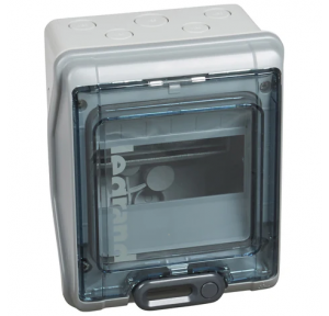 Legrand 6 Module Weather Proof Box 601996 IP 65- IK 09 CLASS COVER Color Dark Green