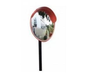 Polycarbonate Convex Mirror 40 Inch With MS Pole Stand 8 Feet Long Thickness 3mm & Dia 40mm