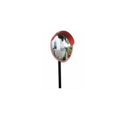 Polycarbonate Convex Mirror 40 Inch With MS Pole Stand 8 Feet Long Thickness 3mm & Dia 40mm
