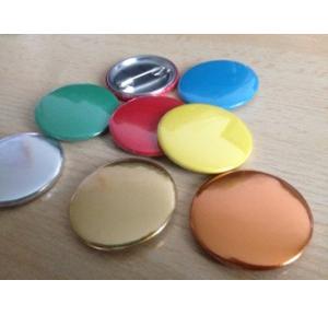 Coloured Button Badges With Back Safety Pin Red, Green & Blue