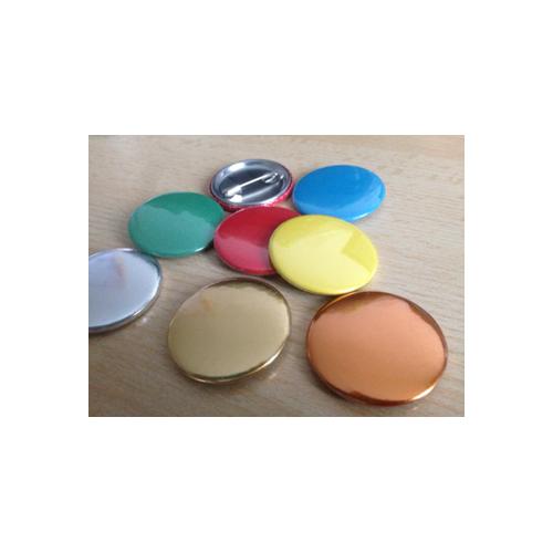 Coloured Button Badges With Back Safety Pin Red, Green & Blue