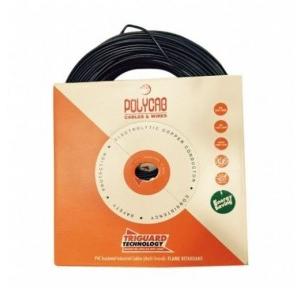 Polycab 10 Sqmm 1 Core FR PVC Insulated Unsheathed Industrial Cable, 200 mtr (Black)