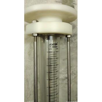 Aster Rotameter F 30000 Acrylic Type Dia 180 MM Height 496 MM Bore Size 65 MM LPH Inline Flange Rotameter 80 NB (3 Inch)