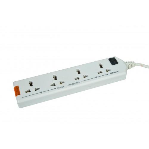 Havells Extension Board AHLKLCW064 240V 6A 4 Way 1440VA With Surge & Spike Protection