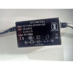 Kohler AC/DC SMPS With Male Female Plug 6V 600MA 240V AC