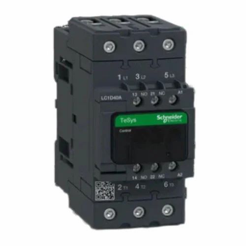 Schneider Electric Power Contactors LC1D40A  Deca Auxiliary Contacts 1 NO + 1 NC  3 Pole AC & DC Control