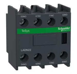 Schnieder Auxiliary Contact Block TeSys D 2NO+2NC LADN22  Front Mounting Screw Clamp Terminals 4P