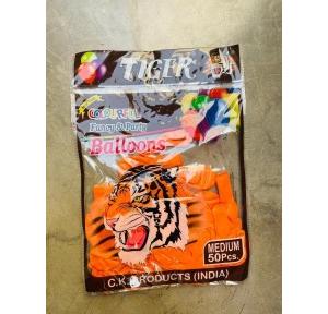Tiger Balloons Medium Size Orange Pack of 50