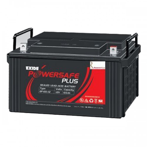 Exide Battery Buyback and Supply with Installation EP 65-12 Powersafe Plus SMF 12V 65Ah
