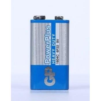 GP Battery 1604C 6F22 PowerPlus Heavy Duty 9V Pack of 10