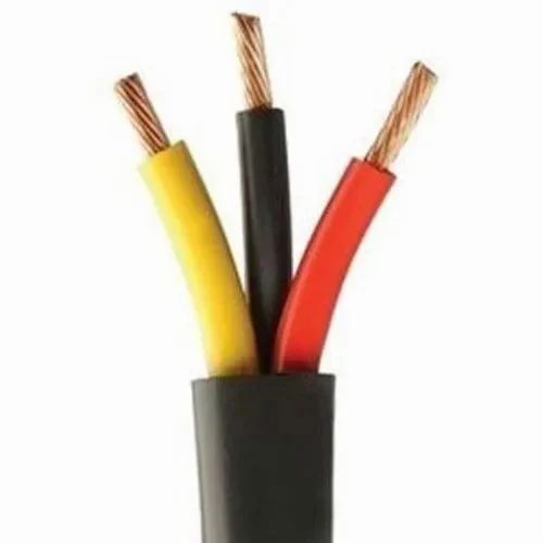 Polycab Industrial Flexible Cable PVC FRLS Insulated 10 Sqmm 3 Core Black 1 Mtr