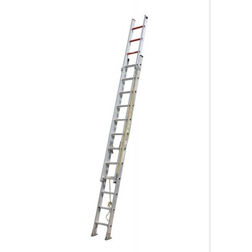 SJ Ladders Heavy Duty Extension Ladder SJ-12 Thickness 3.25 Grade T6 Weight Capacity 200 Kg With Certificate IS 733-1983 Single Sided Aluminum 14 Feet 27 Step