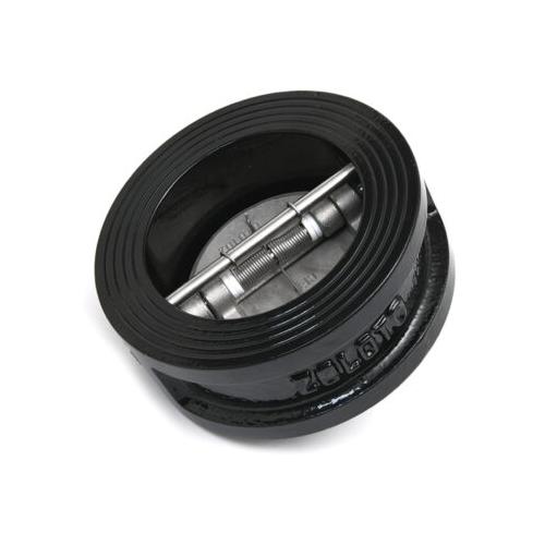 Zoloto Cast Iron Dual Plate Art No 1082 Wafer Type Check Valve PN 16 80mm with SS Disc 304 & Nitrile Rubber