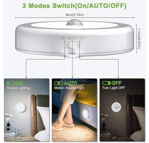 Hoteon  Motion Sensor Light HTFG01 Wall Mounted Battery Powered With Auto On/off Control Switch