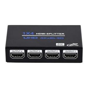 Enbuer HDMI Splitter 1x4 1 in 4 Out HDMI Splitter Audio Video Distributor Box Support 3D & 4K x 2K Compatible