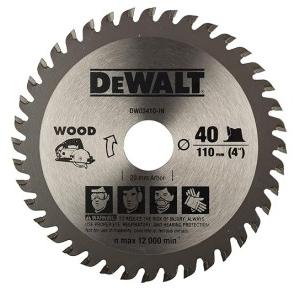 Dewalt Circular Saw Blade DW03410 110 MM 40T TCT for Cutting MDF Plywood and Laminated Wood