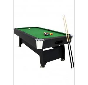 Redz Pool Table With American Pool Ball Set, 2 Pool Cues, Ball Railings, 3 Doom Light Shade, Calibrated Slate, Pocket Set, 4 Nos Adjusters 8x4 Feet With Installation