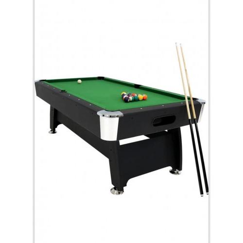 Redz Pool Table With American Pool Ball Set, 2 Pool Cues, Ball Railings, 3 Doom Light Shade, Calibrated Slate, Pocket Set, 4 Nos Adjusters 8x4 Feet With Installation