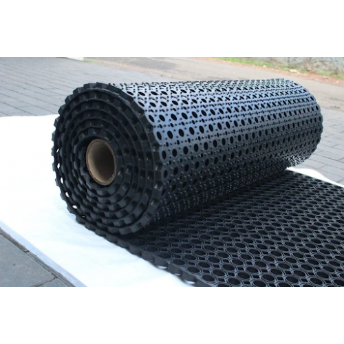 Hole Mat Heavy Duty Anti Skid Black Rubber Thickness 20 MM 1 Sqft
