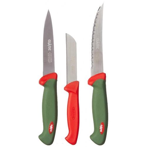 Glare Forged Knives GA-128 4 Inches Blade 150 Gram Set of 3 Stainless Steel
