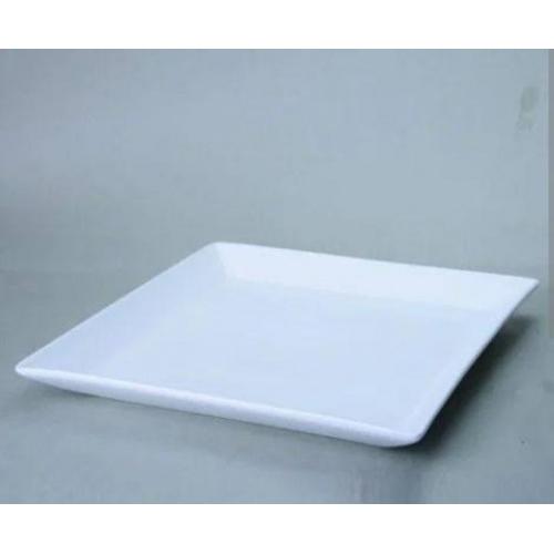 Platter Ceramic 23x23 CM White