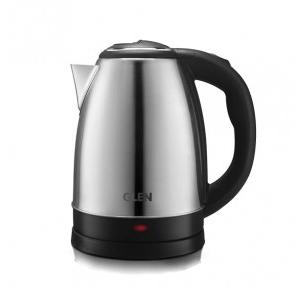 Glen Electric Kettle 1500 Watt Stainless Steel with 360° Rotational Base 1.8 Ltr Silver (9002)